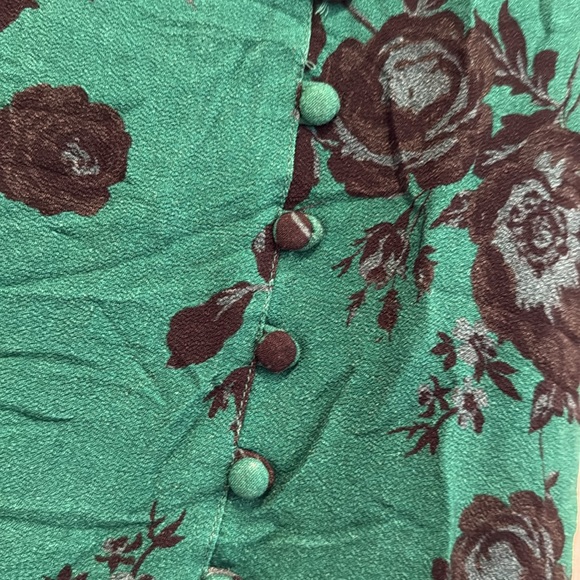 Band of the free ETTA EMERALD FLORAL MIDI SKIRT - Picture 12 of 12